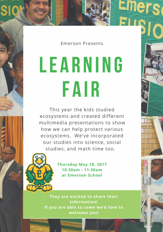 Emerson Elementary School - Learning Fair 2017